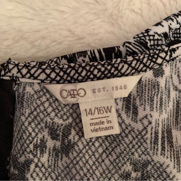 Cato Plus Size Ruffle Bib Flutter Sleeve Blouse Top - Picture 9 of 10